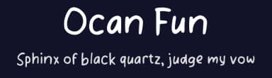 Ocan Fun by wepfont.com — Script Handwritten Font — thumbnail 2