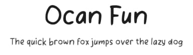Ocan Fun by wepfont.com — Script Handwritten Font — thumbnail 1