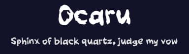 Ocaru by wepfont.com — Script Handwritten Font — thumbnail 2
