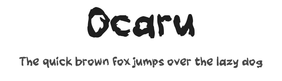 Ocaru by wepfont.com — Script Handwritten Font