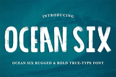 Ocean Six Font by Calvin Drews — Script Handwritten Font — thumbnail 1