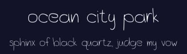 Ocean City Park by Skyhaven Fonts — Script Handwritten Font — thumbnail 2