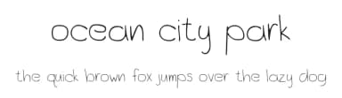 Ocean City Park by Skyhaven Fonts — Script Handwritten Font — thumbnail 1