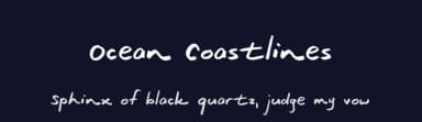 Ocean Coastlines by Skyhaven Fonts — Script Handwritten Font — thumbnail 2