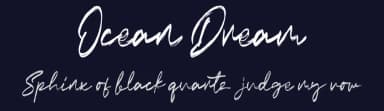 Ocean Dream by Vunira Design — Script Handwritten Font — thumbnail 2
