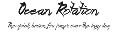 Ocean Rotation by JSH creates — Script Handwritten Font — thumbnail 1