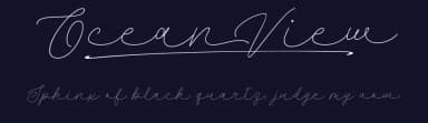 Ocean View by Måns Grebäck — Script Handwritten Font — thumbnail 2