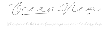 Ocean View by Måns Grebäck — Script Handwritten Font — thumbnail 1