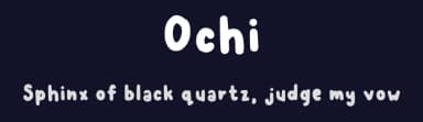 Ochi by Alia Nadzirah — Script Handwritten Font — thumbnail 2