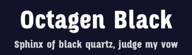 Octagen Black by deFharo — Sans Serif Font — thumbnail 2