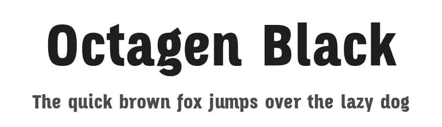 Octagen Black by deFharo — Sans Serif Font