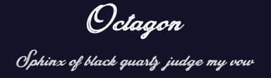 Octagon by Billy Argel Fonts ® — Script Handwritten Font — thumbnail 2