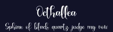 Octhallea by Agustina Sri Suryanti — Script Handwritten Font — thumbnail 2