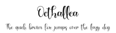Octhallea by Agustina Sri Suryanti — Script Handwritten Font — thumbnail 1