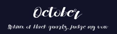 October by Eddy Goodboy — Script Handwritten Font — thumbnail 2