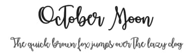 October Moon by Misti's Fonts — Script Handwritten Font — thumbnail 1