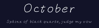 October by Gaelleing — Script Handwritten Font — thumbnail 2