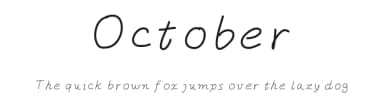 October by Gaelleing — Script Handwritten Font — thumbnail 1