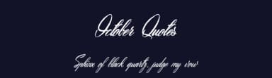 October Quotes by Maelle.K | Thomas Boucherie — Script Handwritten Font — thumbnail 2