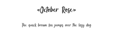 October Rose by Typhoon Type - Suthi Srisopha — Script Handwritten Font — thumbnail 1