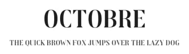 Octobre by Quentin Barba — Serif Font — thumbnail 1