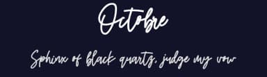 Octobre by Libscript — Script Handwritten Font — thumbnail 2