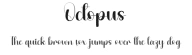 Octopus by Andi Moz — Script Handwritten Font — thumbnail 1