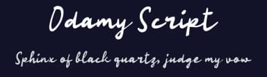 Odamy Script by wepfont.com — Script Handwritten Font — thumbnail 2