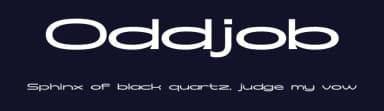 Oddjob by Ciaran Brandin — Sans Serif Font — thumbnail 2