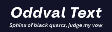 Oddval Text by Type Forward Foundry — Sans Serif Font — thumbnail 2