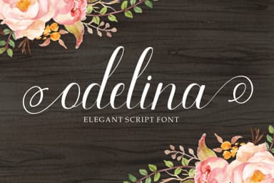 Odelina Font by joelpopon — Script Handwritten Font — thumbnail 1