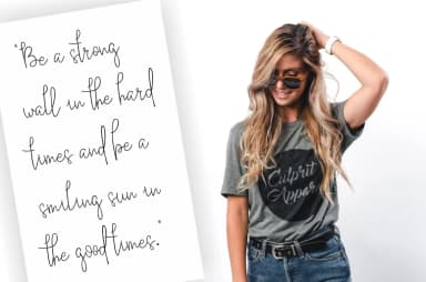 Odeline Sathry Font by Lettersams — Script Handwritten Font — thumbnail 5