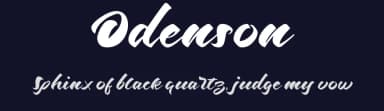 Odenson by Typotopia Studio — Script Handwritten Font — thumbnail 2