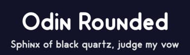 Odin Rounded by Anonymous foundry — Sans Serif Font — thumbnail 2