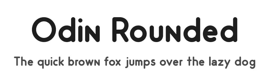 Odin Rounded by Anonymous foundry — Sans Serif Font — preview 1