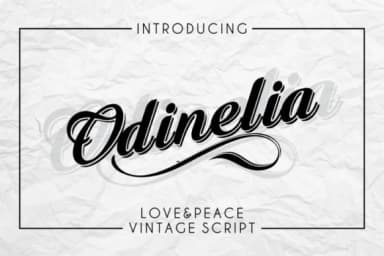 Odinelia Font by bywahtung — Script Handwritten Font — thumbnail 1