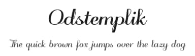 Odstemplik by gluk — Script Handwritten Font — thumbnail 1