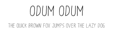 Odum Odum by bagong — Script Handwritten Font — thumbnail 1