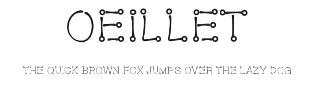 Oeillet by Gaelleing — Script Handwritten Font