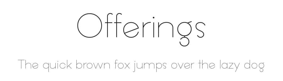 Offerings by 7NTypes — Sans Serif Font