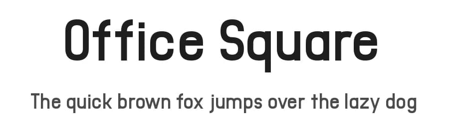 Office Square by Chequered Ink — Sans Serif Font