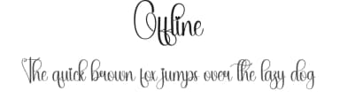 Offline by Andi Moz — Script Handwritten Font — thumbnail 1