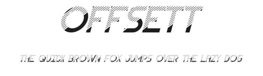 Offsett by NihStudio — Sans Serif Font