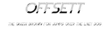 Offsett by NihStudio — Sans Serif Font — thumbnail 1