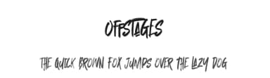 Offstages by Gassstype — Script Handwritten Font — thumbnail 1