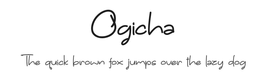 Ogicha by Marchtwentype — Script Handwritten Font — preview 1