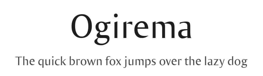 Ogirema by Manfred Klein — Sans Serif Font