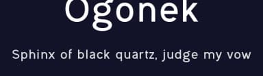 Ogonek by Levi Szekeres — Sans Serif Font — thumbnail 2