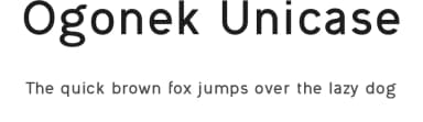 Ogonek Unicase by Levi Szekeres — Sans Serif Font — thumbnail 1