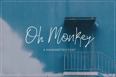 Oh Monkey Font by Salt and Pepper Fonts — Script Handwritten Font — thumbnail 1